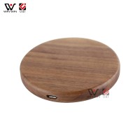 Portable Universal Custom Logo Wooden Fast Wireless Charger